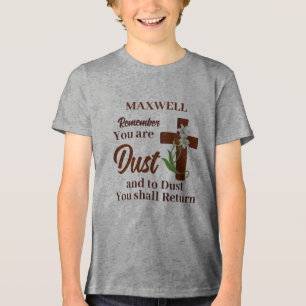 T-shirt En Tri-matière Nom Personnalisé Se Souvenir Que Vous Êtes Poussiè