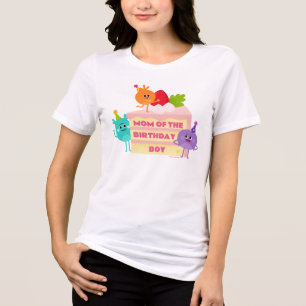T-shirt En Tri-matière Nombre de bosses   Gâteau - Maman du garçon d'anni