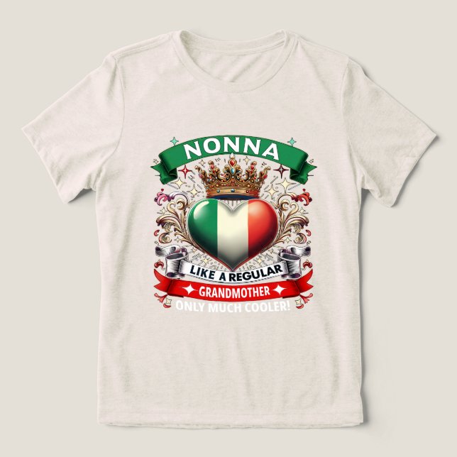 T-shirt En Tri-matière Nonna Like a Regular Grandmother  (Design Recto)