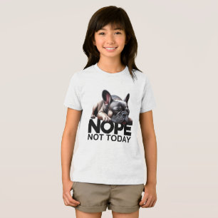 T-shirt En Tri-matière Nope Pas Aujourd'Hui French Buldog
