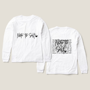 T-shirt En Tri-matière Note d'inspiration pour soi-même