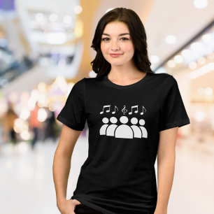 T-shirt En Tri-matière Notes de musique Coeur T-Shirt - Musicien et music