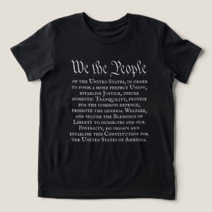 T-shirt En Tri-matière Nous le Peuple Préambule de la Constitution complè