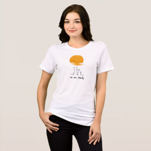 T-shirt En Tri-matière Nous sommes Famille (Chien ang Chat)