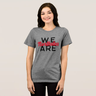 T-SHIRT  EN TRI-MATIÈRE NOUS SOMMES NOIRS ROUGES DU NORD