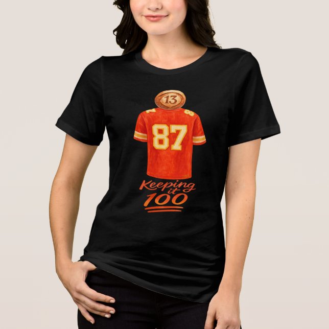 T-shirt En Tri-matière Numerology It Adds Up: Keeping It 100 (Recto)
