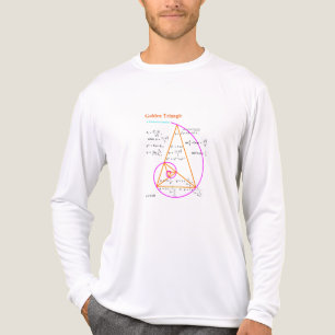 T-shirt En Tri-matière Numéros Triangle d'or et Fibonacci