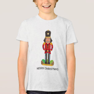 T-shirt En Tri-matière Nutcracker Jouet Soldat Noël Nom personnalisé