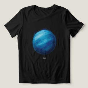 T-shirt En Tri-matière Oeuvre de la planète Uranus - Illustration de l'es