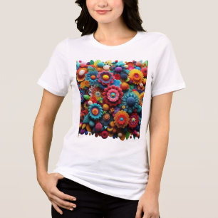 T-shirt En Tri-matière Oeuvre unique Crochet