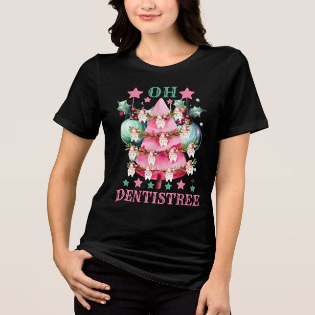 T-shirt En Tri-matière Oh Dentistree Christmas Dentistree dent (Recto)