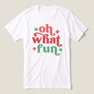 T-shirt En Tri-matière Oh What Fun - Festive Holiday Typographie