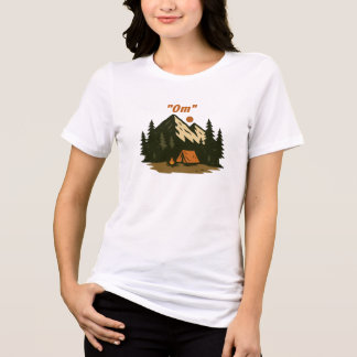 T-shirt En Tri-matière “Om” Mountain Meditation Camping Design