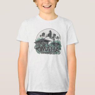 T-shirt En Tri-matière Omaha City Nebraska USA