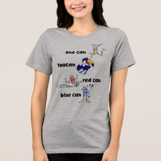 T-shirt En Tri-matière One Can Toucan Red Can Blue Can Women's Shirt