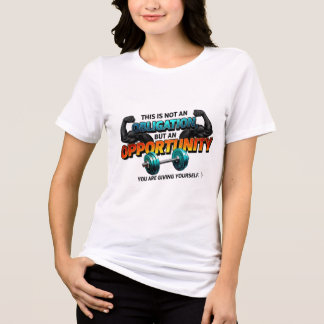 T-shirt En Tri-matière Opportunity Not Obligation Gym Quote