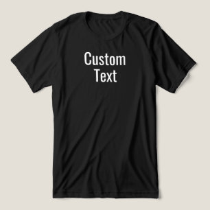 T-shirt En Tri-matière Option d'écriture personnalisée Impression du text