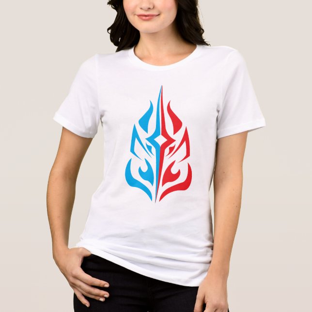 T-shirt En Tri-matière Ornamental Floral Design (Recto)