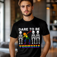 Osez être vous-même Squelette Arc-en-ciel Fierté