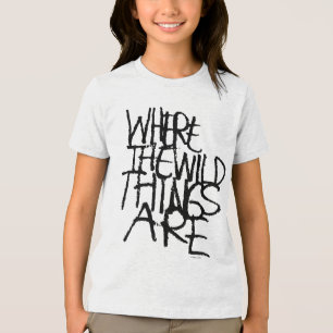 T-shirt En Tri-matière Où sont les choses sauvages   manuscrit