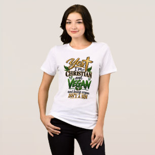 T-shirt En Tri-matière Oui, je suis chrétien et végan…