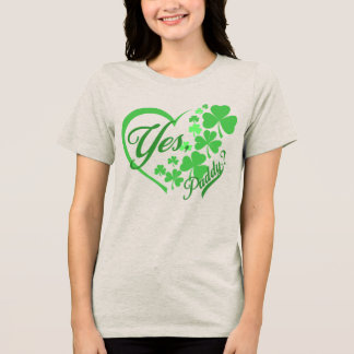 T-shirt En Tri-matière Oui Paddy Femmes Oui Paddy Baby Funny St patrick