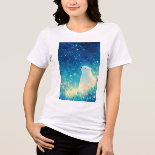 T-shirt En Tri-matière Ours polaire sous le ciel arctique