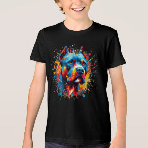 T-shirt En Tri-matière Paint Splatter Pitbull