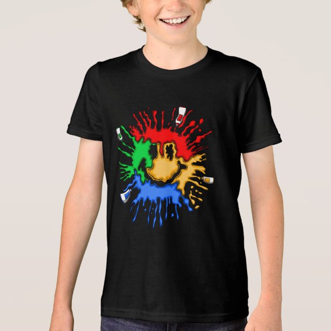 T-shirt En Tri-matière Paint Tube Smile (Recto)