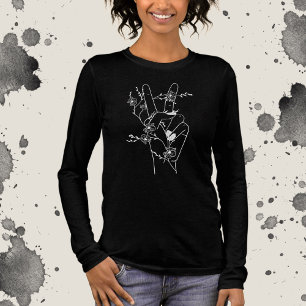 T-shirt En Tri-matière Paix et fleurs