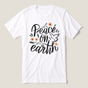 T-shirt En Tri-matière Paix sur Terre Design Floral