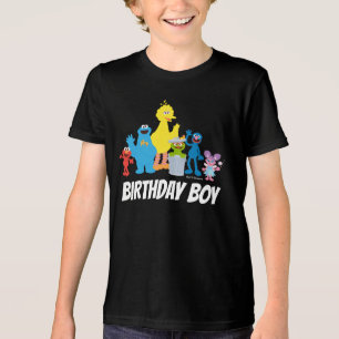 T-shirt En Tri-matière Pal de rue Sésame   Birthday Boy - Nom et âge