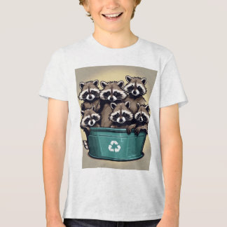 T-shirt En Tri-matière Pandas d'ordures : Maîtres des Munchies de minuit