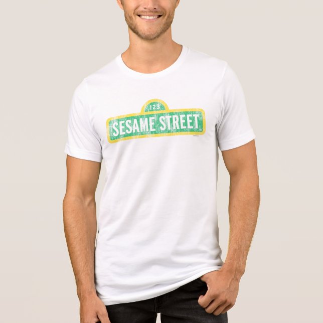 T-shirt En Tri-matière Panneau de rue Sésame (Recto)
