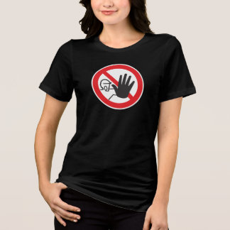 T-shirt En Tri-matière Panneau d'interdiction d'accès