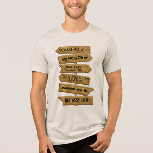T-shirt En Tri-matière Panneau directionnel de style "MASH" personnalisab