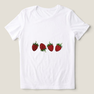 T-shirt En Tri-matière Panneau fraise