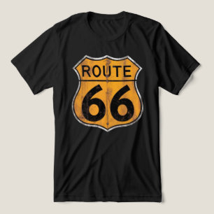 T-shirt En Tri-matière Panneau routier vintage Route 66