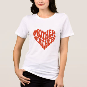 T-SHIRT EN TRI-MATIÈRE PAPA MAMAN