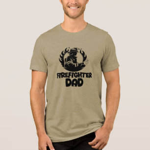 T-shirt En Tri-matière Papa pompier, Fête des Pères