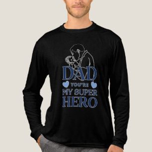 T-shirt En Tri-matière Papa, tu es mon super-héros