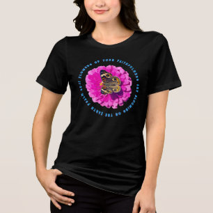 T-shirt En Tri-matière Papillon chrétien Fleurs de Votre Fidélité