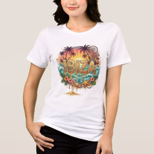 T-shirt En Tri-matière Paradis du coucher de soleil d'Ibiza
