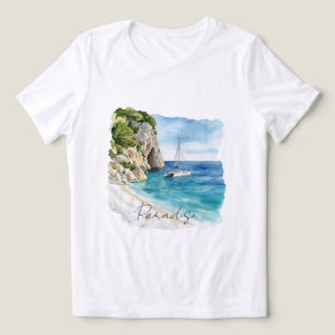 T-shirt En Tri-matière Paradise Côte d'Azur