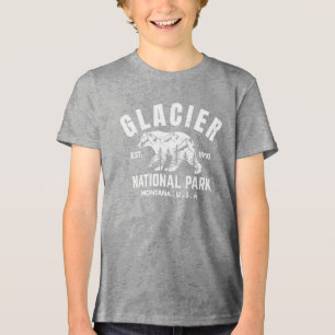 T-shirt En Tri-matière Parc national de Glacier USA Montana