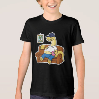 T-shirt En Tri-matière Paresseux Dinosaure Canapé Fainéant Donut Dessin A