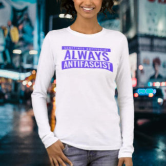 T-shirt En Tri-matière Parfois antisocial toujours antifasciste