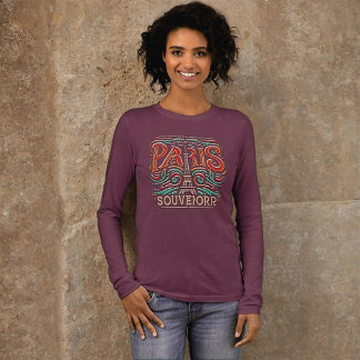 T-shirt En Tri-matière Parisian Bloom Love Symphony à manches longues