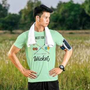 T-shirt En Tri-matière Pas de repos pour le Wicket Funny Croquet Thème