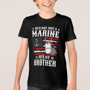 T-shirt En Tri-matière Pas seulement un marin, c'est mon frère patriote d